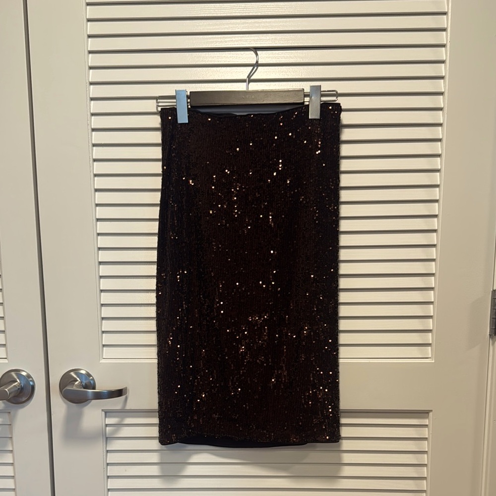 Sequined Pencil Skirt